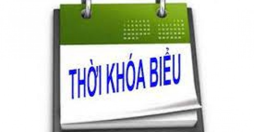 Thời khóa biểu học kỳ I, năm học 2020-2021